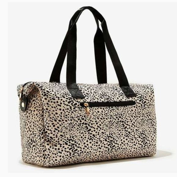 NWT Leopard Print Weekender Bag - Picture 1 of 3